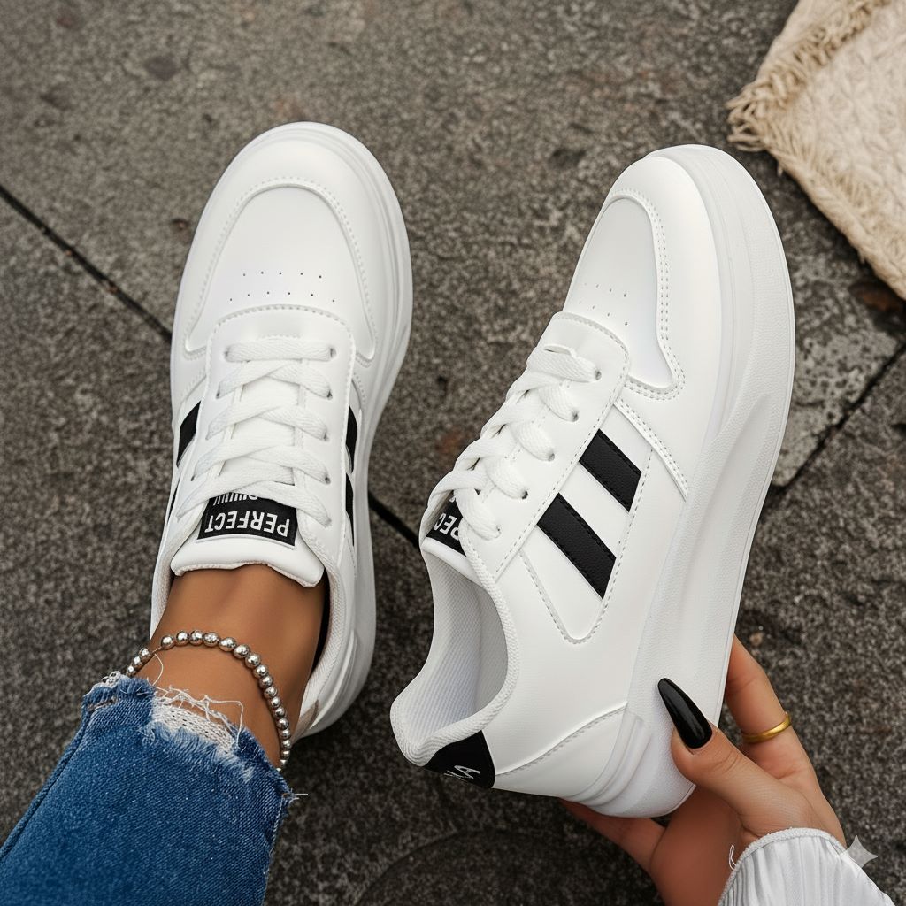 Baskets Blanches Pour Femmes "Nv8" - Image 1